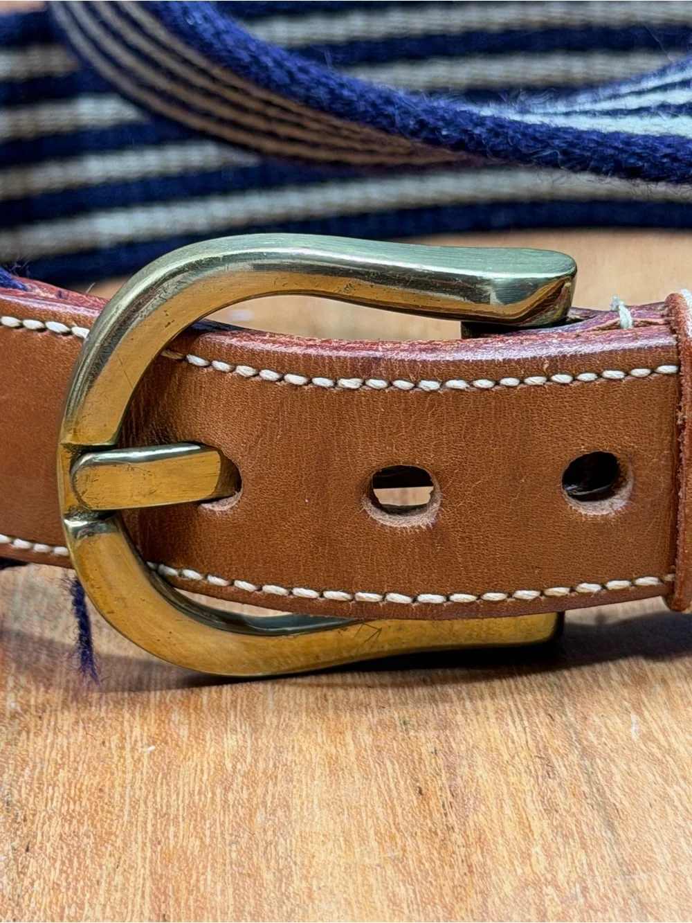 Dooney & Bourke Vintage 1980’s Equestrian Stripe‎ Belt (EUC)